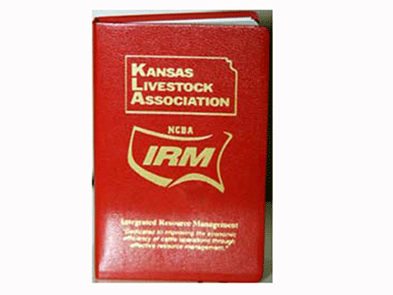 Eat Beef Kansas Livestock Association License Plate White/Red NEW 1 